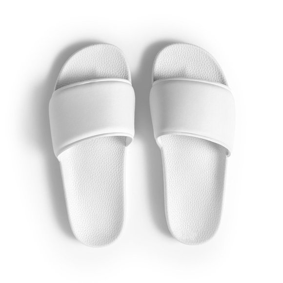 Plain White Slide Sandals (Customizable) - Picture 7 of 8